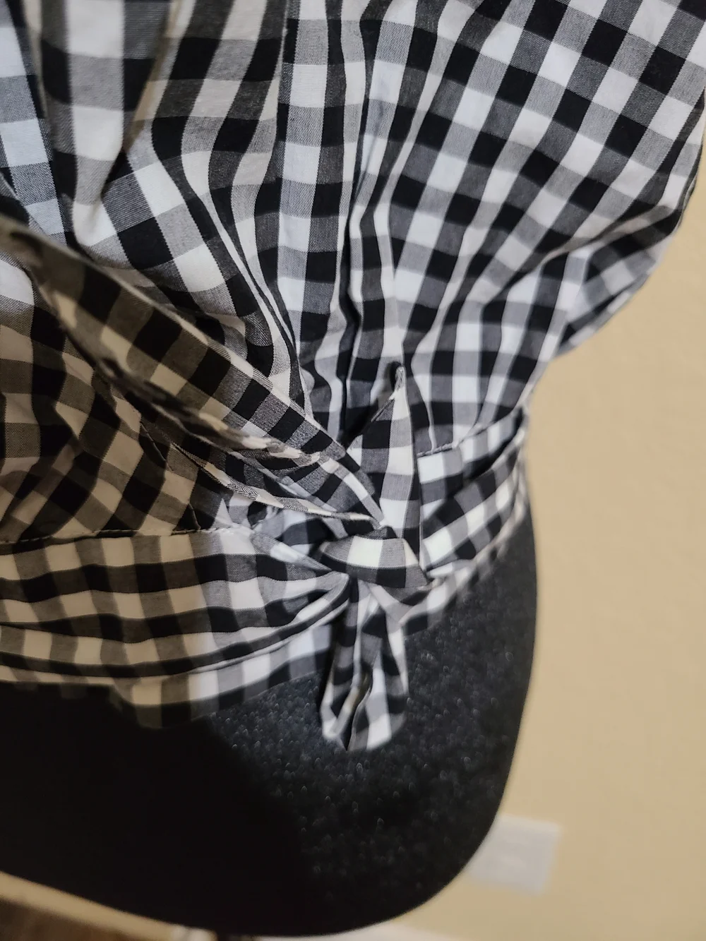 Madewell Black & White Gingham Wrap-Style Women’s Top Xxs